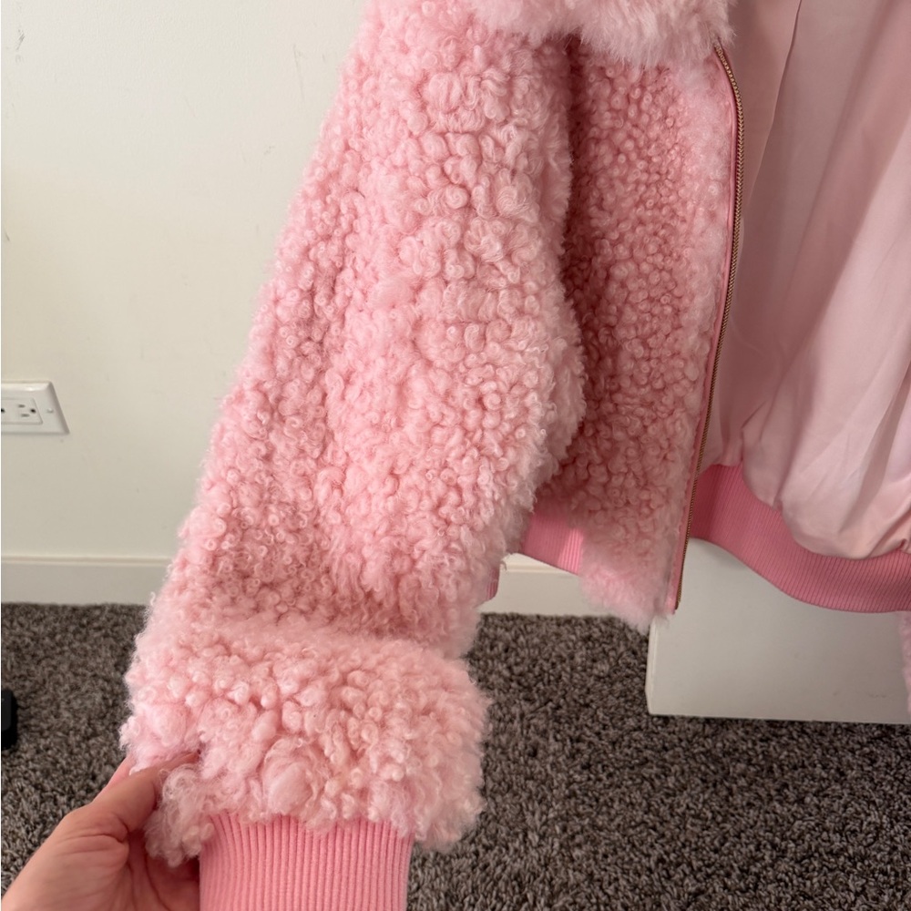 Loveshackfancy Pink Shearling Jacket - image 6